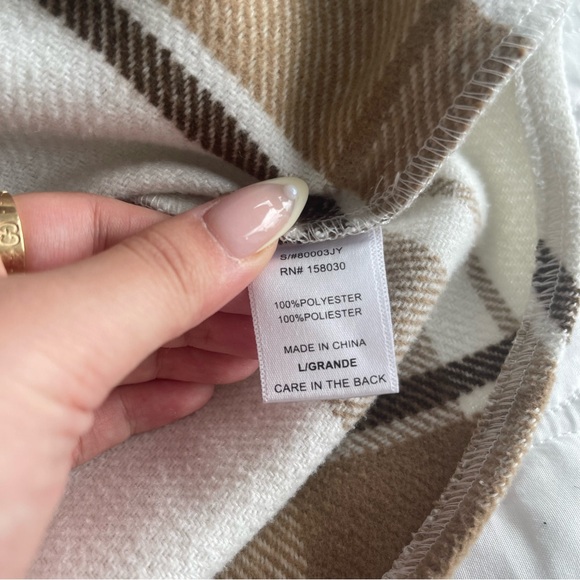 Love Tree Brown plaid shacket - Picture 3 of 6